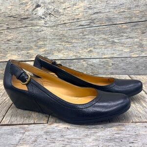 Naturalizer Leather Slip-on Wedges N5 Comfort
